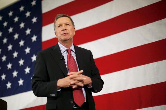 Ohio Gov. John Kasich speaks at the First in the Nation Republican Leadership Conference in Nashua, New Hampshire April 18, 2015. (Photo by Bryan Snyder/REUTERS)